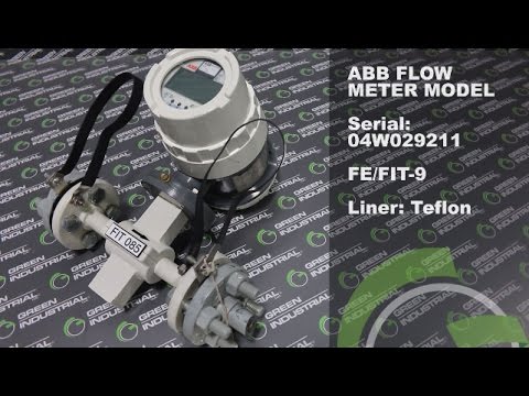 Green Industrial Quick Take - Used ABB FLOW METER MODEL 10DX4311CDE07P1A2FAA 1/2 INCH FOR SALE