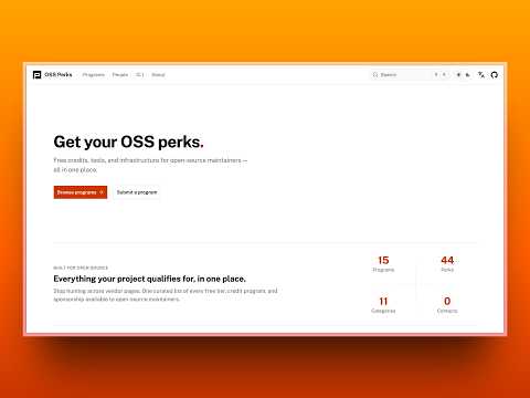 OSS Perks video preview