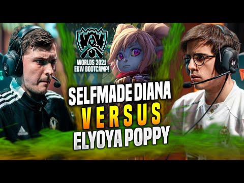 MAD ELYOYA vs VIT SELFMADE in WORLDS BOOTCAMP EUW! - MAD Elyoya Plays Poppy JUNGLE vs Diana!