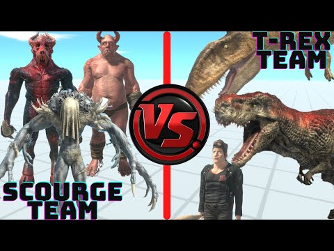 TOURNAMENT! SCOURGE TEAM + ANGRY JOE VS T REX TEAM + CRIXUS THE GAUL - ARBS