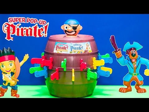 Playing the Pirate Pop Up Game with Scooby Doo
