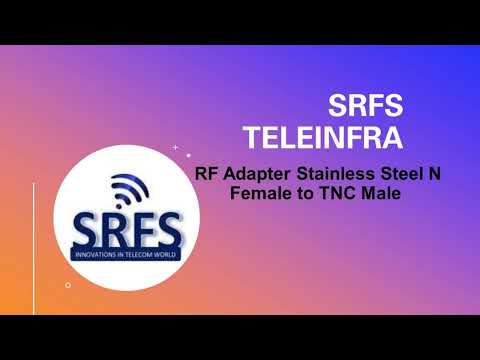 RF Adapter Stainless Steel N Female to TNC Male