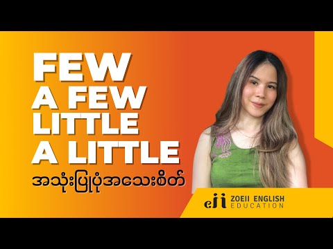 Quantifers: Few . A few . Little . A little - Basic Grammar Series | Zoeii English Education