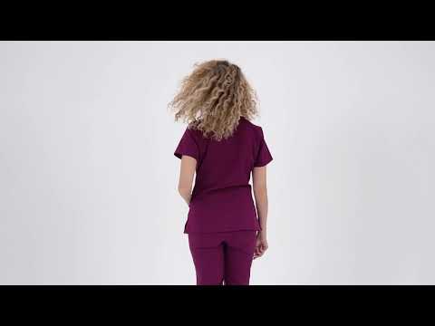 Women's Jasmine V-Neck Stretch Scrub Top | Healing Hands Scrubs