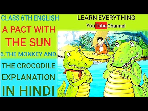 The monkey and the crocodile Class 6 // हिंदी में Video