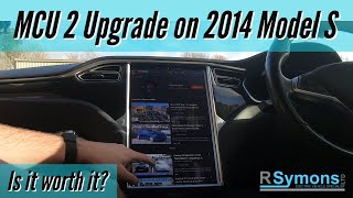 Tesla MCU1 v MCU2 upgrade before and after demonstration - 2014 Model S. Faster? Better?