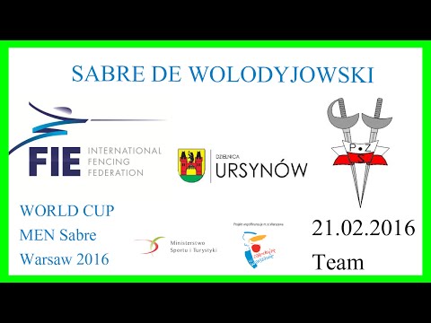 FIE World Cup Warsaw - Men Sabre Team - Piste Green