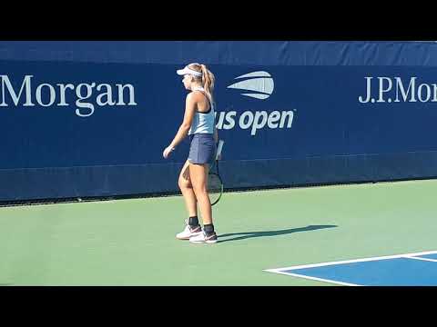 Анастасия Тихонова на юниорском US Open 2018