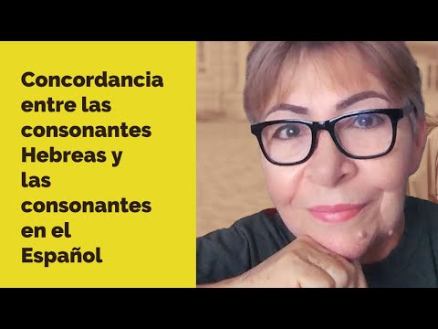Concordancia entre las consonantes hebreas y las del español.