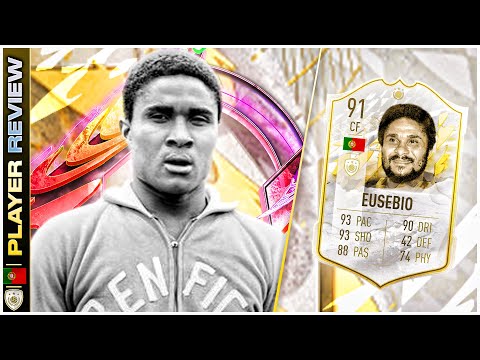 MID ICON 91 RATED EUSEBIO PLAYER REVIEW - FIFA 23 ULTIMATE TEAM