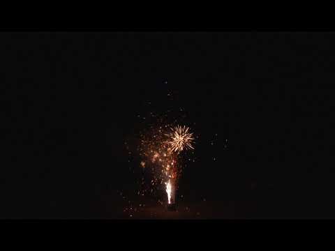 Tri-angle fountain with boom flower inside, surprise from #happyfamilyfireworks