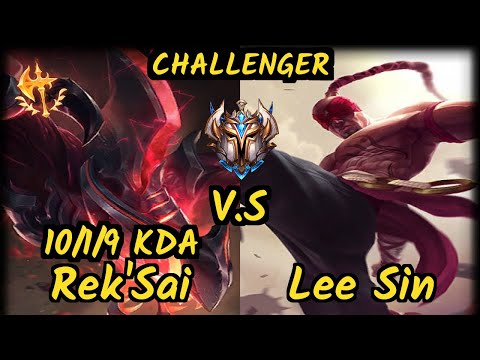 1907 FB Kirei (REK'SAI) vs LEE SIN - 10/1/9 KDA JUNGLE CHALLENGER GAMEPLAY - EUW