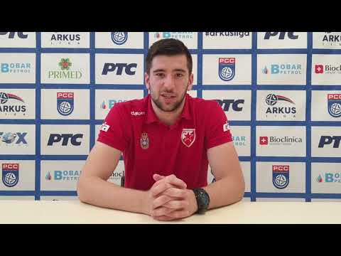 Najava 11. kola plej-ofa ARKUS lige - igrač ekipe Crvene zvezde - Aleksa Milošević