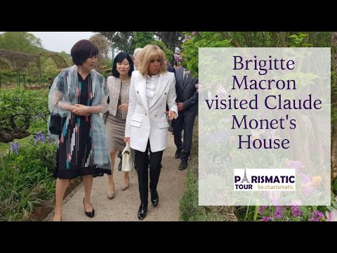 Giverny - Brigitte Macron visited Claude Monet's House