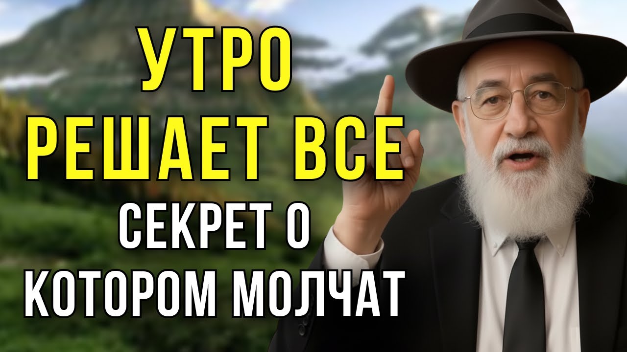 Утренние ПРИВЫЧКИ для ЗАМЕДЛЕНИЯ Старения! Еврейская мудрость