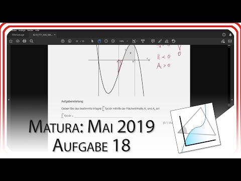 Matura 2019 Mai: Aufgabe 18 - Flächeninhalte | Mathe EasyGoing