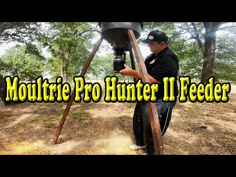 Moultrie Pro Hunter II Feeder Unboxing Installation and Demonstration