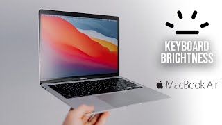 How to Turn Off / On Macbook Air Keyboard Light (tutorial)