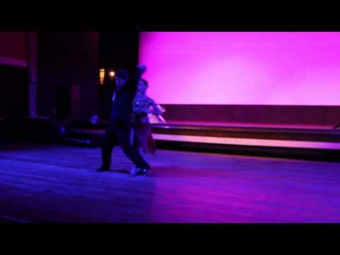  Adrian Veredice  and  Alejandra Hobert  are  dancing  to  the  tango  "  Desencuentro  "  in  2014
