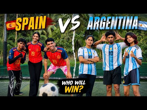 SPAIN VS ARGENTINA CHALLENGE⚽️🥳 | Fifa World Cup 2026👑 | thejathangu😉