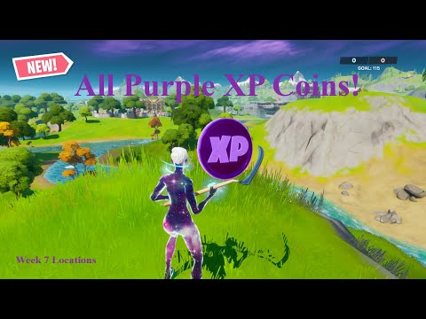Week 7 Purple XP Coins Locations - Chapter 2, Season 3, Secret Challenges (Fortnite Battle Royale)
