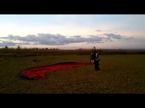 Decolagem alpina vento zero paramotor DT 180