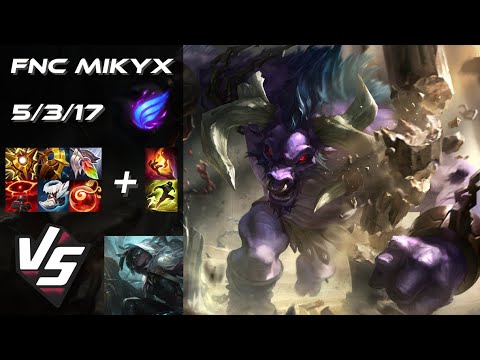 Fnatic Mikyx SUPPORT Alistar vs Senna - EU Challenger Patch 25.24