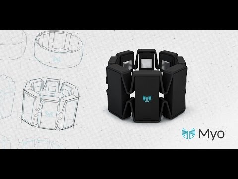 Myo gesture control armband review powered on image