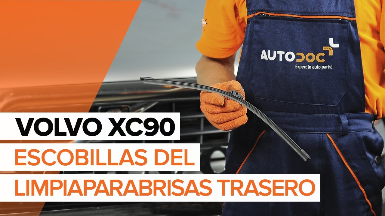 Cómo cambiar: escobillas limpiaparabrisas de la parte trasera - Volvo XC90 1 | Guía de sustitución