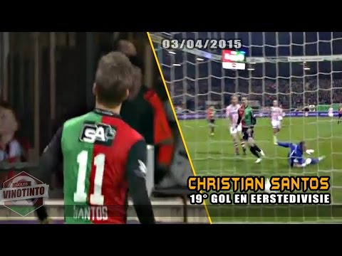 Goles Vinotinto | Gol (19) del venezolano Christian Santos | NEC 1-0 Sparta │ 03-04-2015