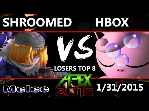 Apex 2015 - Shroomed (Sheik) Vs. Hungrybox (Jigglypuff) - Losers Top 8 - SSBM