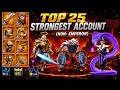 TOP 25 STRONGEST ACCOUNT NON-EMPEROR IN LORDS MOBILE #lordsmobile 