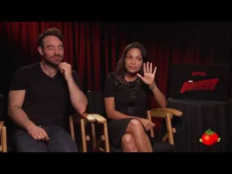 Rosario Dawson & Charlie Cox of Daredevil Take Marvel Universe Quiz