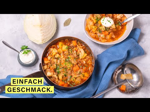 Kohl Hackfleisch Eintopf nach Omas Rezept 🔥