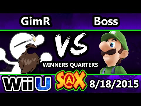 S@X 111 - VGBC | GimR (G&W) Vs. Boss (Luigi) SSB4 Winners Quarters - Smash Wii U - Smash 4