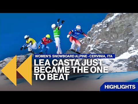 Lea Casta secures win in tight finish | Highlights | FIS Snowboard Highlights