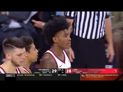 Men's Basketball Highlights-  USC 65, Colorado 69