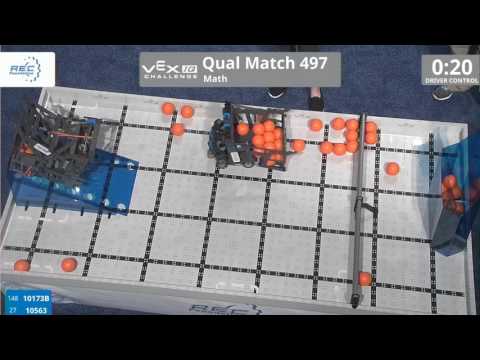 VEX Worlds 2016 - VEXIQ Middle School - Math - Qual 497 (10173B 10563) 113