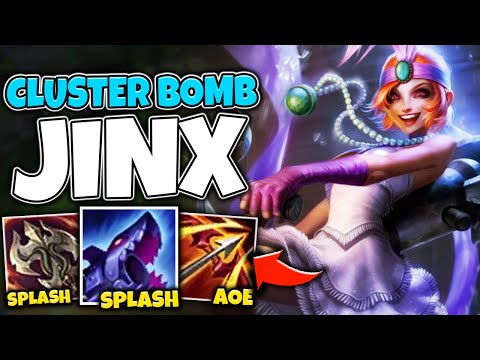 TIAMAT WORKS ON JINX NOW?! THIS MASSIVE SPLASH AOE JINX BUILD IS INSANE - League of Legends