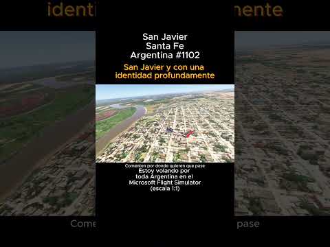 San Javier, Santa Fe desde el Microsoft Flight Simulator #sanjavier #santafe #msfs #argentina
