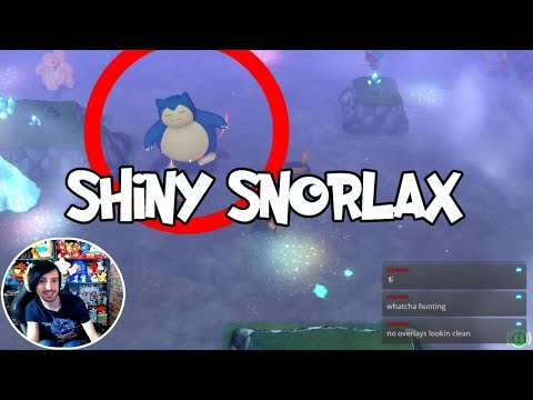 ☆ SHINY SNORLAX ☆ Just walking around!? ☆ ( Pokemon Let's Go, Pikachu - Shiny Pokemon Reaction ! )