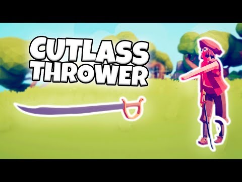 CUTLASS THROWER 1 VS 1 OTHER UNITS (CUSTOM) | TABS MODDED GAMEPLAY
