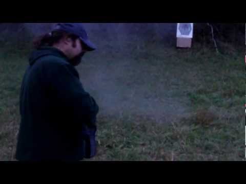 FES 12ga Shotgun .69 caliber Roundball Test Fire (part 1) 10/22/12