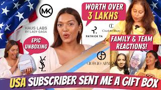 I'm in SHOCK! 3 LACS+ GIFT MYSTERY BOX from USA Subscriber | INSANE Gifts for Family & Team😱