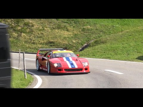 RACECAR DRIVING ON ROAD - Ferrari F40 LM Incredible Sound!