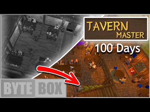 100 Days of Tavern Master in 10 Minutes! - NEW TAVERN BUILDING GAME!