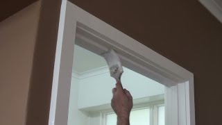 How to paint a door frame or door jamb - (correct technique)