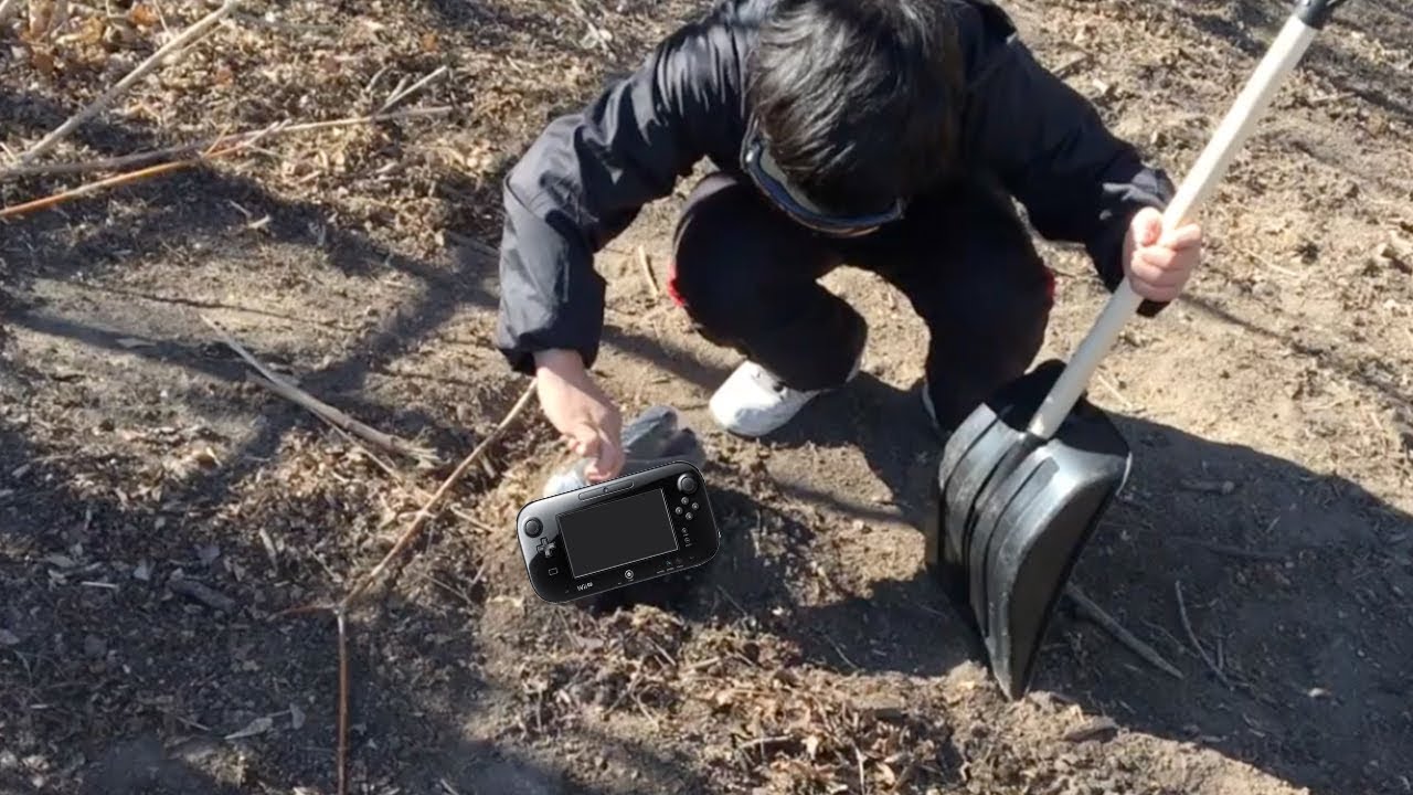 弟が埋めたwii uをみつけて発狂しました