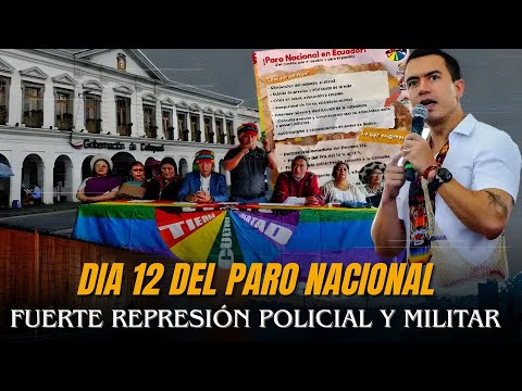 Fuerte Represión en Guaranda: CONAIE denuncia heridos durante el Paro Nacional