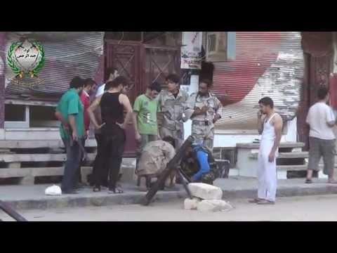 استهداف مبنى الحزب بقذائف الهاون من قبل كتيبة جنود بيت المقدس في حي الحويقة في دير الزور